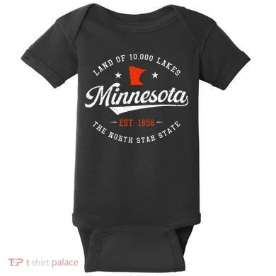 Minnesota Pride Minnesota Lover Love Minnesota Baby Bodysuit