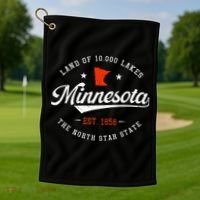 Minnesota Pride Minnesota Lover Love Minnesota Golf Towel thumb 1