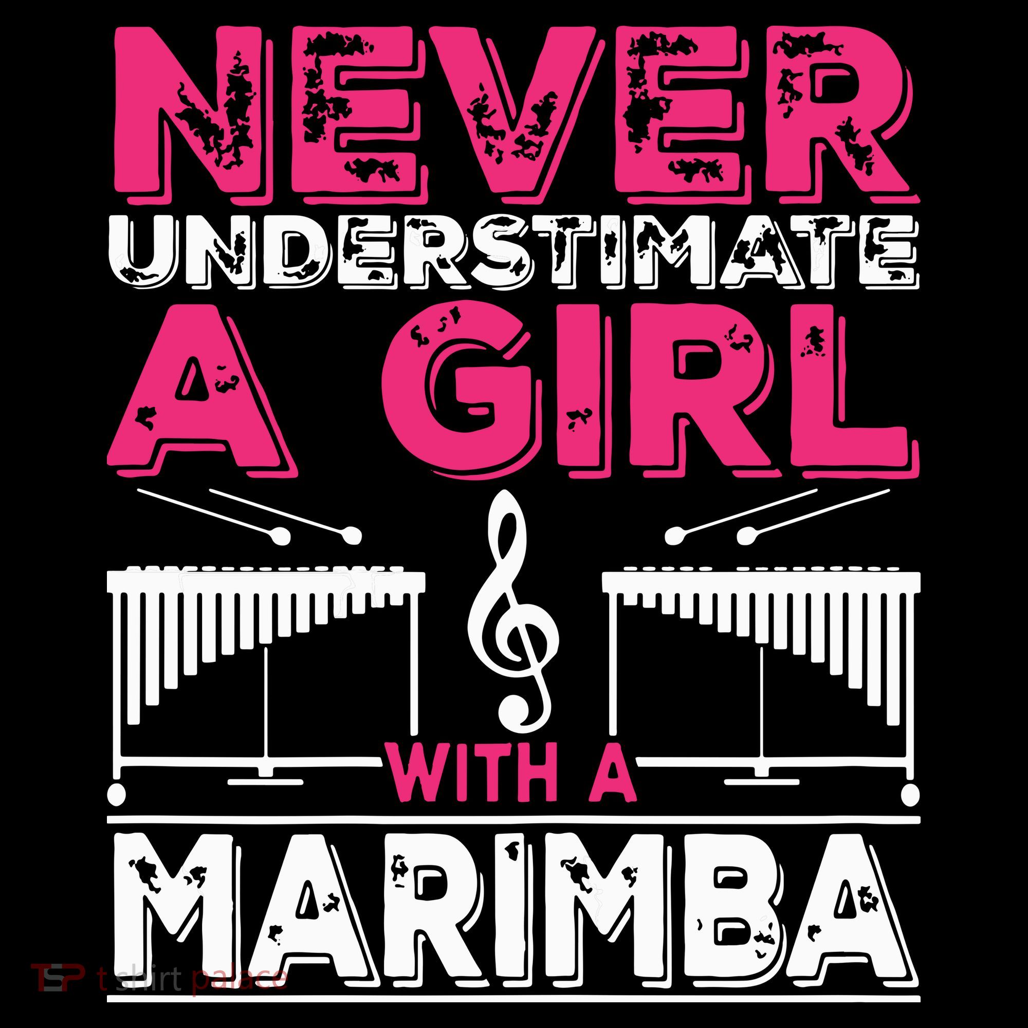Marimba Player Never Underestimate A Girl With A Marimba Sweatshirt