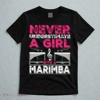 Marimba Player Never Underestimate A Girl With A Marimba T-Shirt thumb 5