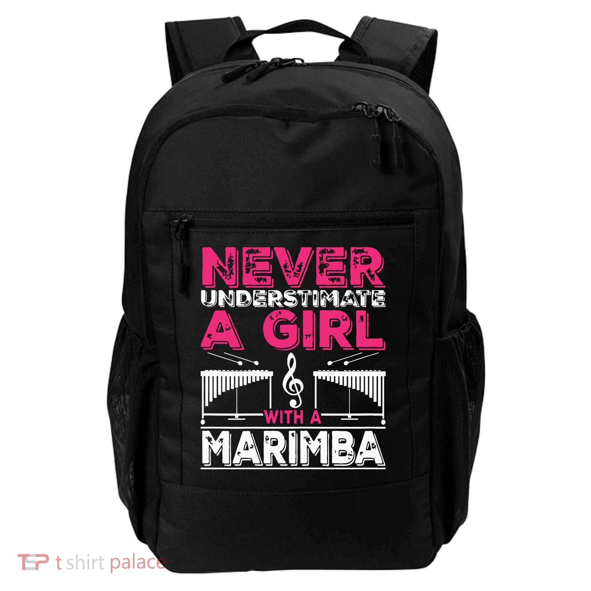 Marimba Player Never Underestimate A Girl With A Marimba Backpack