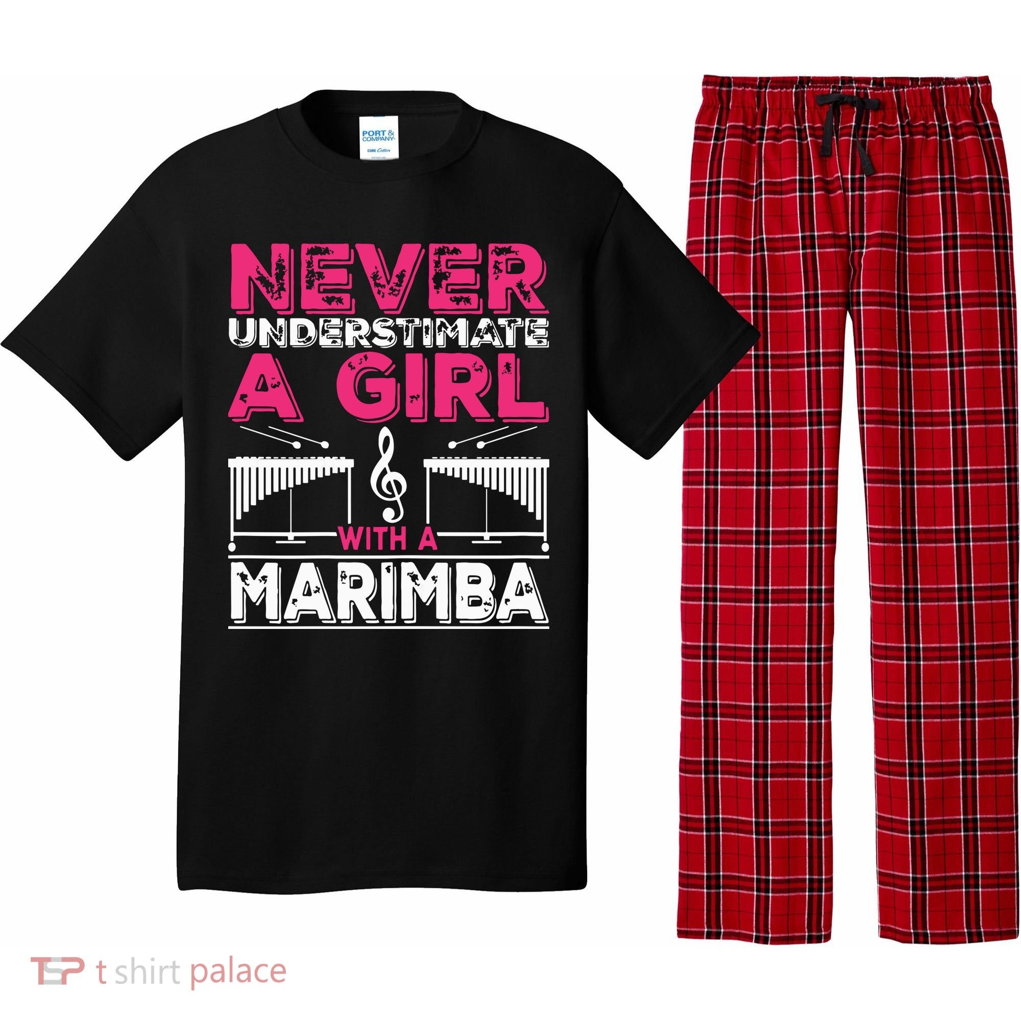 Marimba Player Never Underestimate A Girl With A Marimba Pajama Set