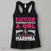 Marimba Player Never Underestimate A Girl With A Marimba Women's Tank Top thumb 3