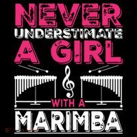 Marimba Player Never Underestimate A Girl With A Marimba Baby Bodysuit thumb 2