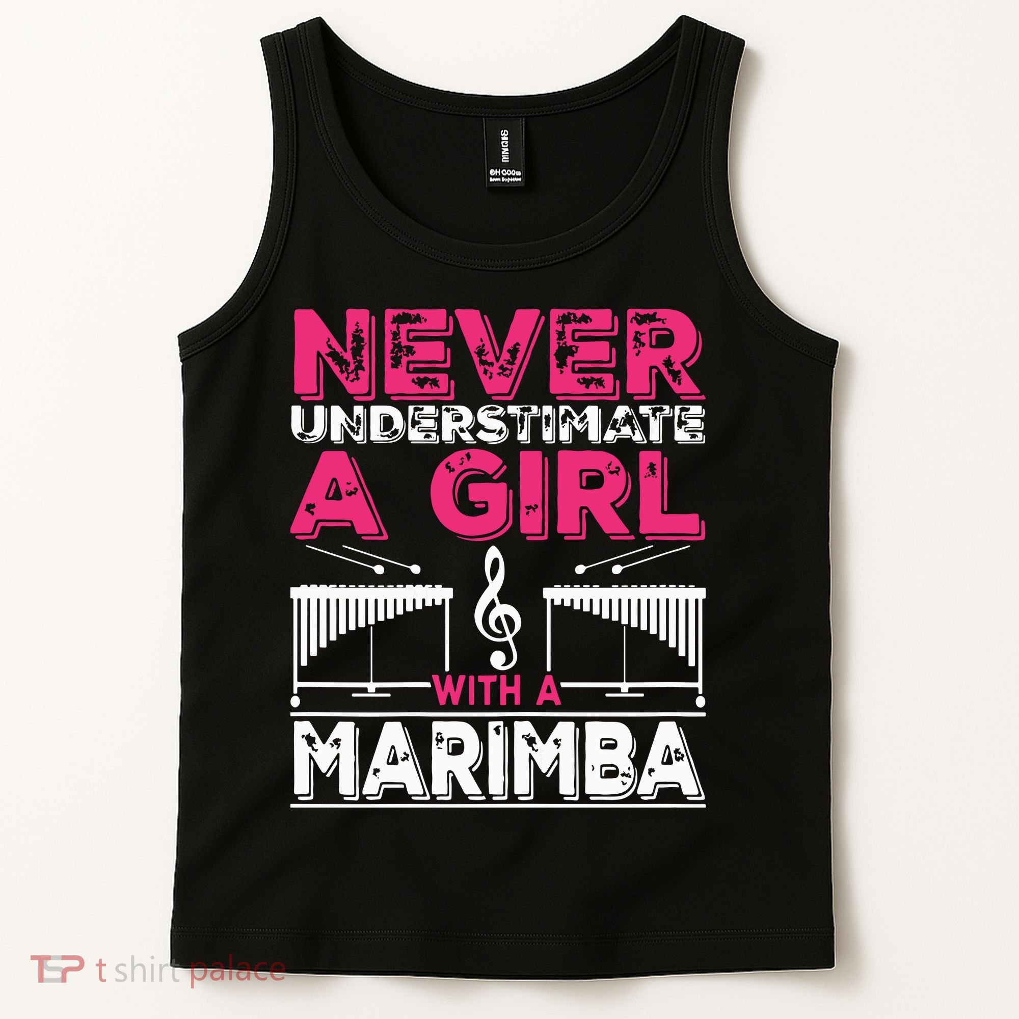 Marimba Player Never Underestimate A Girl With A Marimba Tank Top