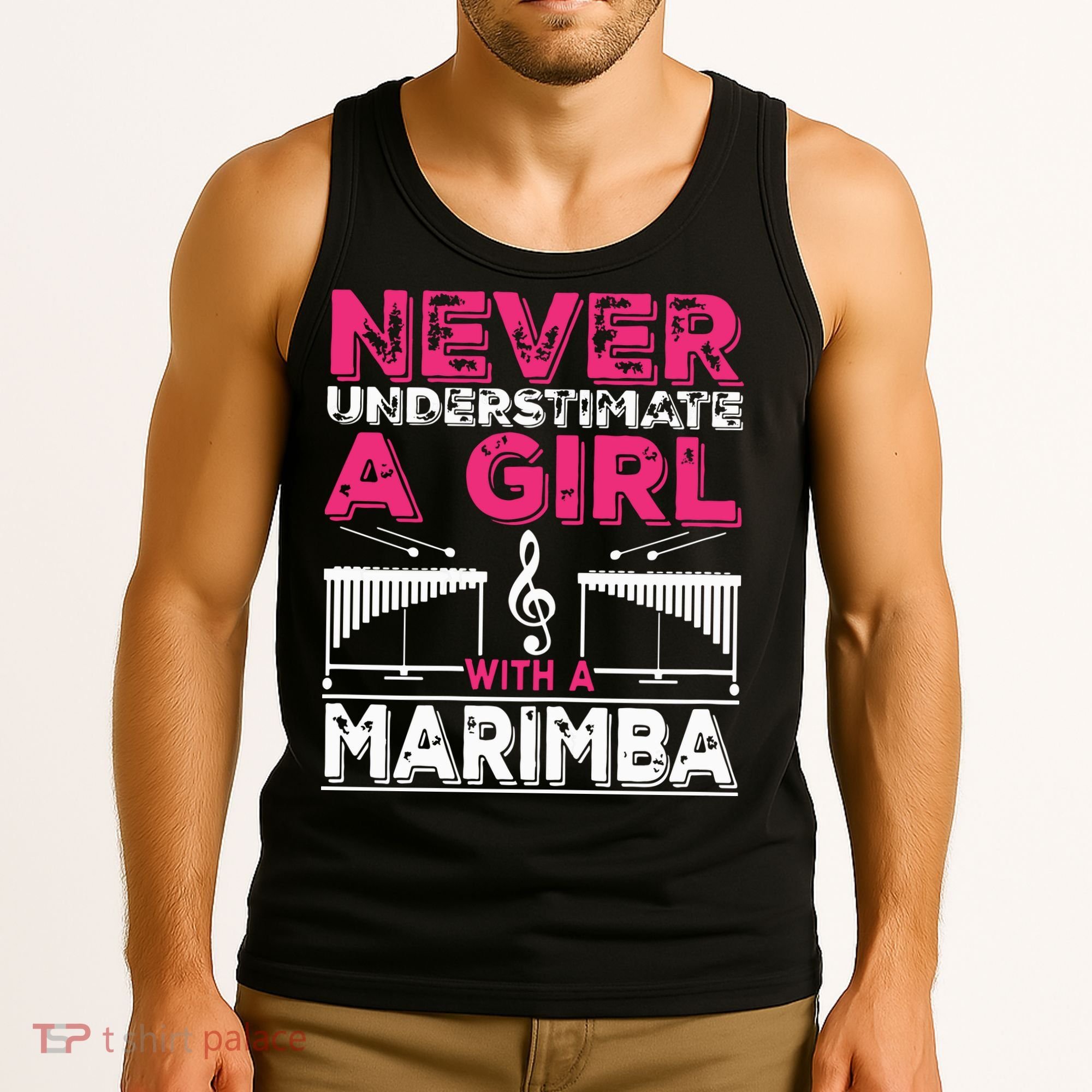 Marimba Player Never Underestimate A Girl With A Marimba Tank Top
