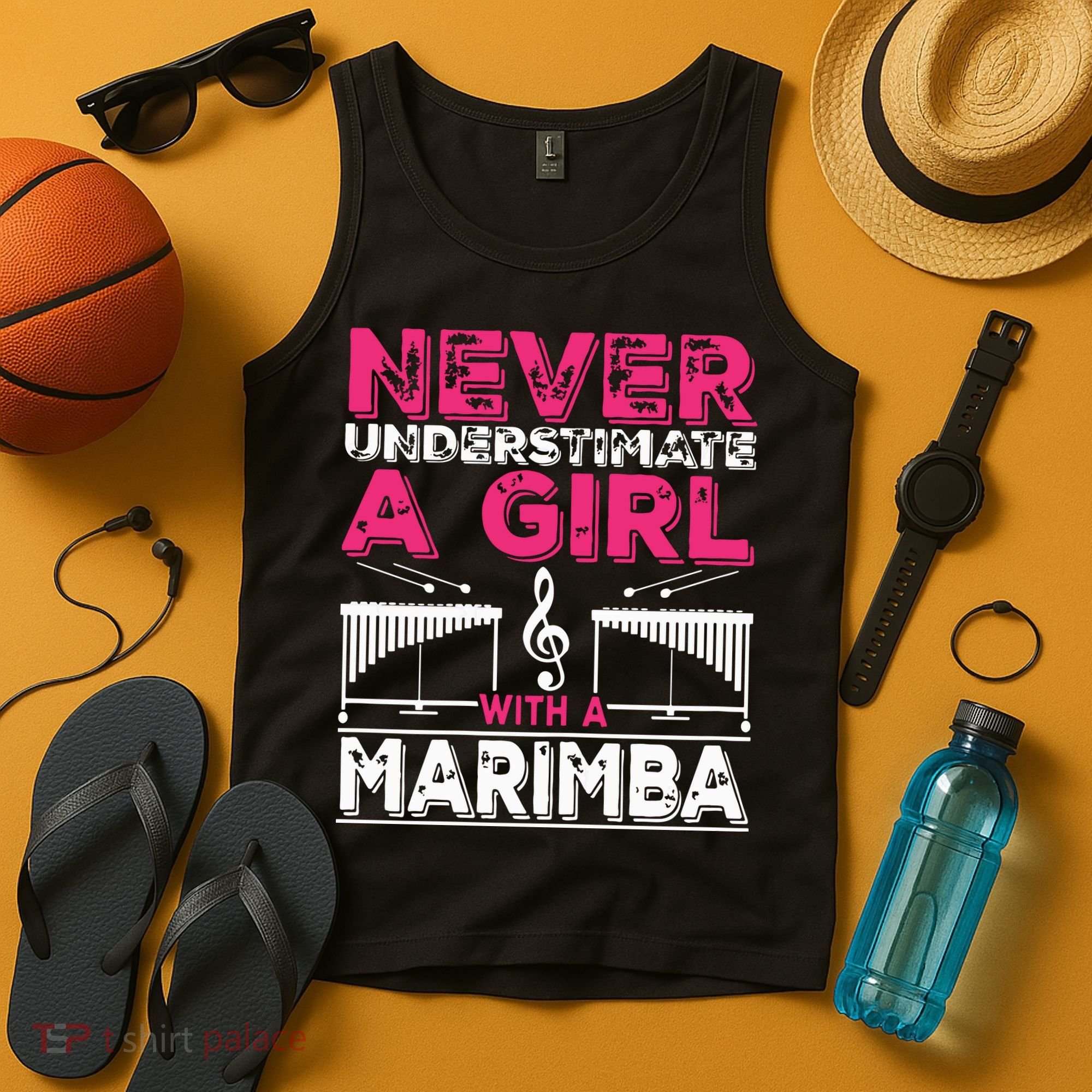 Marimba Player Never Underestimate A Girl With A Marimba Tank Top