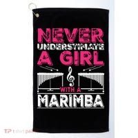 Marimba Player Never Underestimate A Girl With A Marimba Golf Towel thumb 0