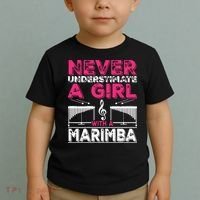 Marimba Player Never Underestimate A Girl With A Marimba Toddler T-Shirt thumb 2