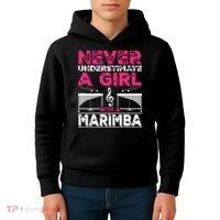 Marimba Player Never Underestimate A Girl With A Marimba Kids Hoodie thumb 4