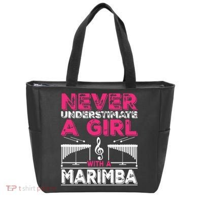 Marimba Player Never Underestimate A Girl With A Marimba Tote Bag