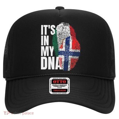 Mexican Plus Norwegian Mix Dna Heritage Flag Hat