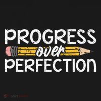 Motivational Progress Over Perfection Back To School Teacher Visor thumb 3