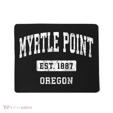 Myrtle Point Oregon Or Vintage Sports Established Mousepad