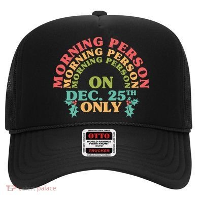 Morning Person On Dec 25th Only Funny Christmas Hat