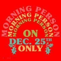 Morning Person On Dec 25th Only Funny Christmas Santa Hat thumb 1