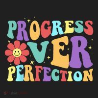 Motivational Progress Over Perfection Back To School Teacher Hat thumb 2