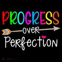 Motivational Progress Over Perfecti To School Teacher Gift Women's Hoodie thumb 2