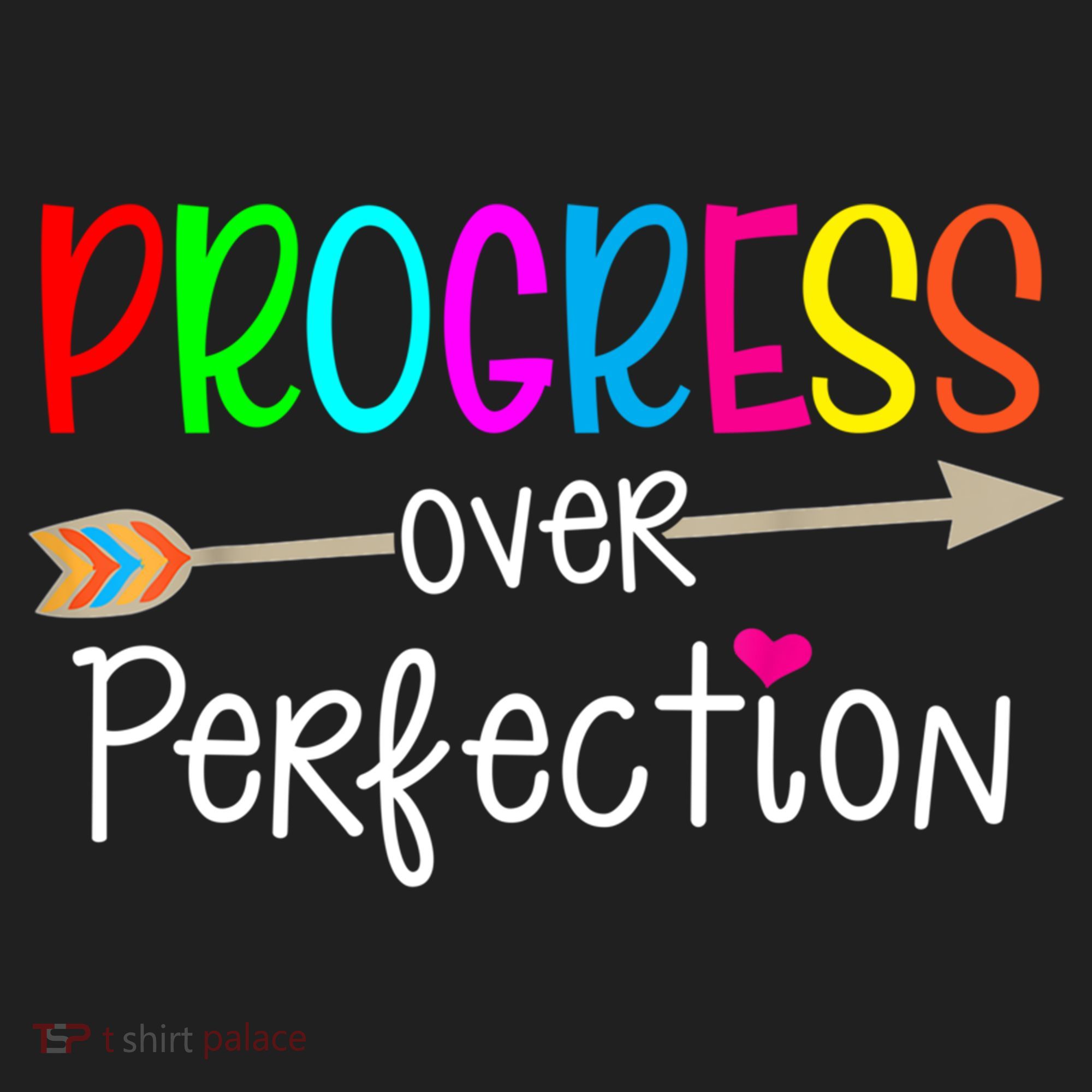 Motivational Progress Over Perfecti To School Teacher Gift Hat