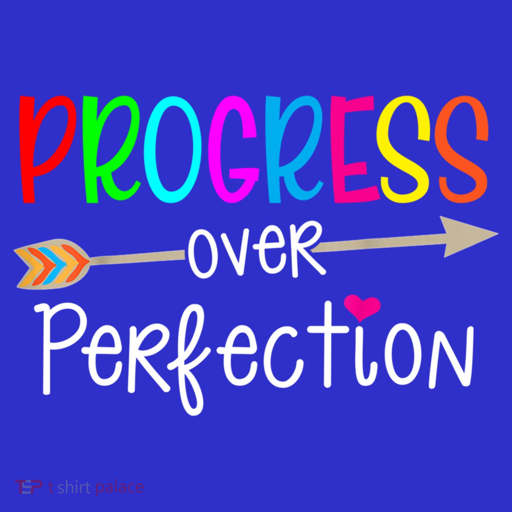 Motivational Progress Over Perfecti To School Teacher Gift Mousepad