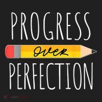 Motivational Progress Over Perfection Back To School Teacher Beanie thumb 2