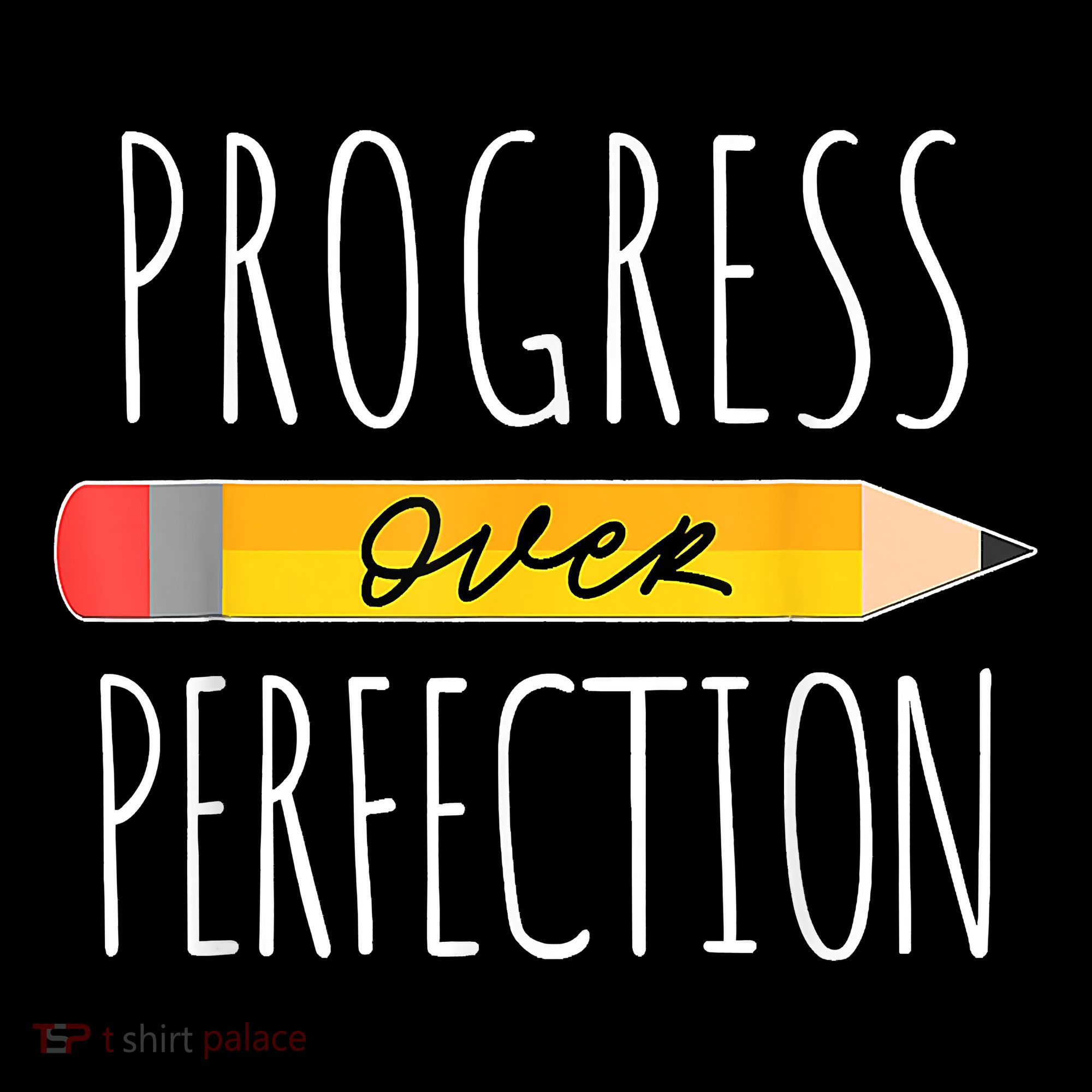 Motivational Progress Over Perfection Back To School Teacher Women's Hoodie