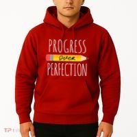 Motivational Progress Over Perfection Back To School Teacher Hoodie thumb 2