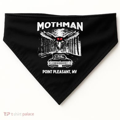 Mothman Point Pleasant WV USA-Made Doggie Bandana