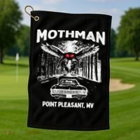 Mothman Point Pleasant WV Golf Towel thumb 1