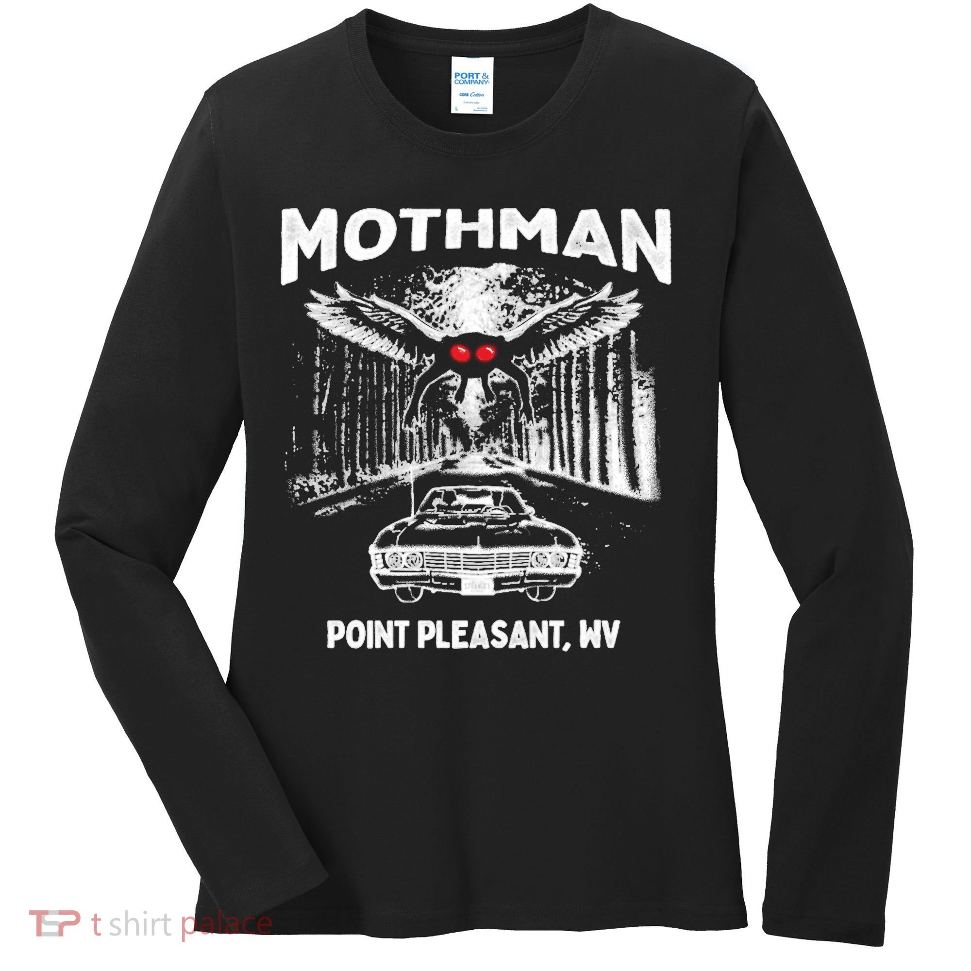 Mothman Point Pleasant WV Women's Long Sleeve Shirt