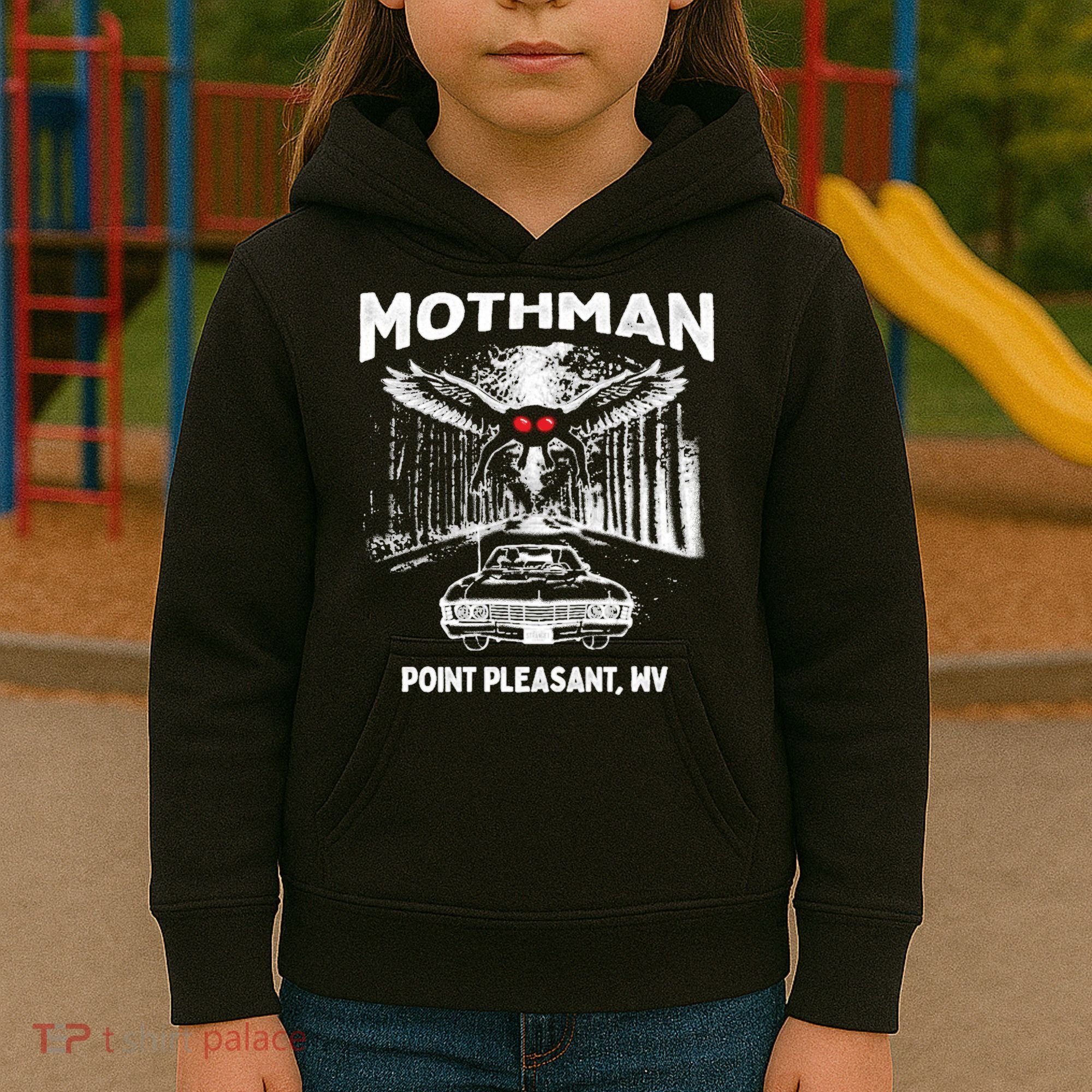Mothman Point Pleasant WV Kids Hoodie