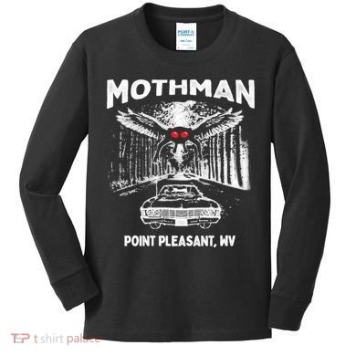 Mothman Point Pleasant WV Kids Long Sleeve Shirt