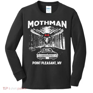 Mothman Point Pleasant WV Kids Long Sleeve Shirt