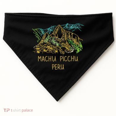 Machu Picchu Peru USA-Made Doggie Bandana