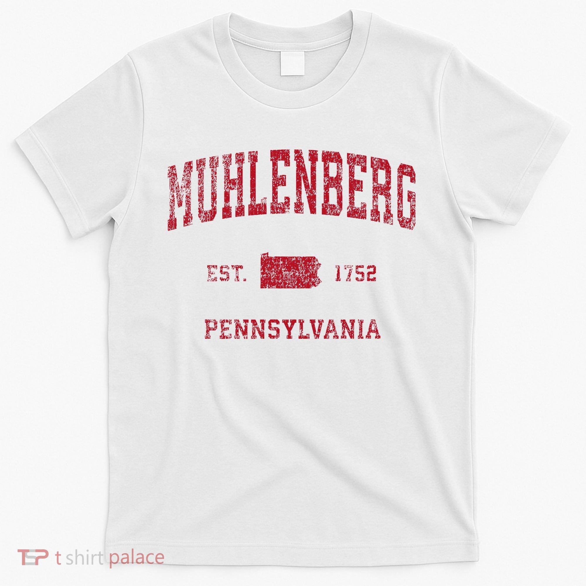 Muhlenberg Pennsylvania Pa Vintage Red T-Shirt