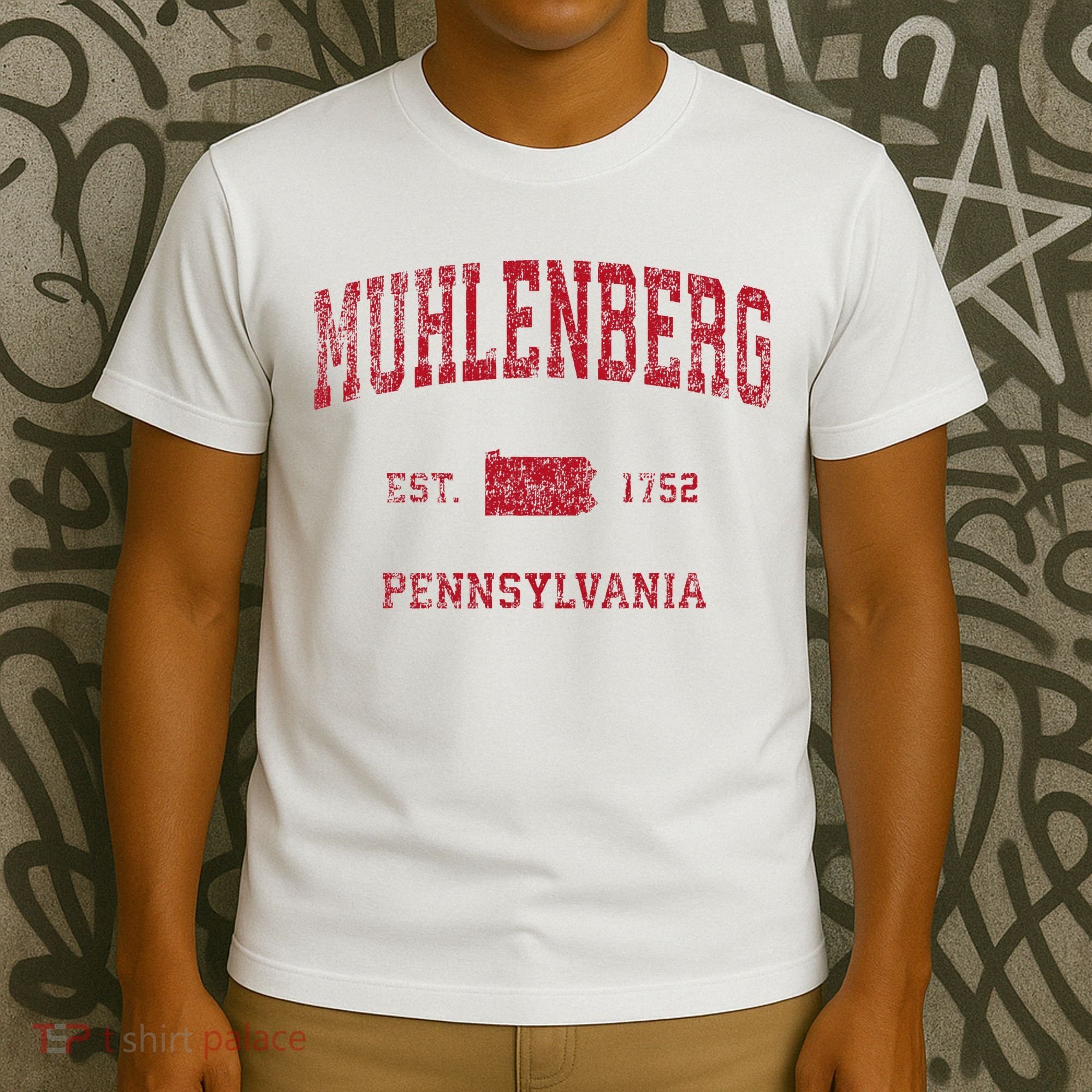 Muhlenberg Pennsylvania Pa Vintage Red T-Shirt