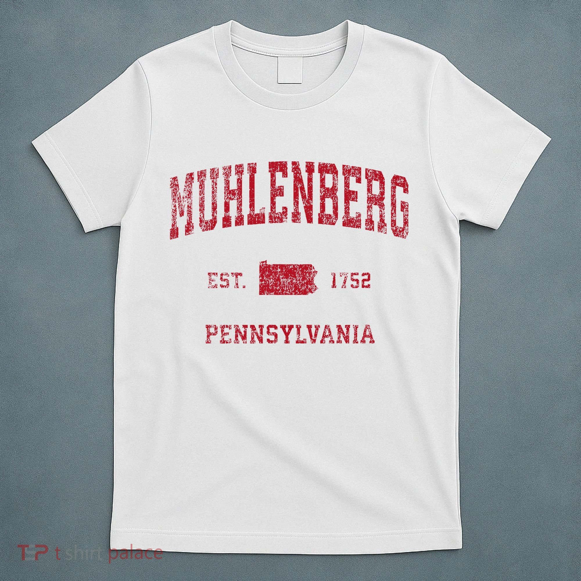 Muhlenberg Pennsylvania Pa Vintage Red T-Shirt