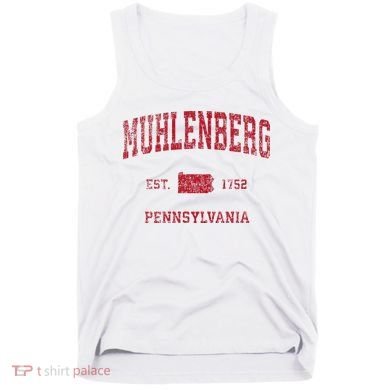 Muhlenberg Pennsylvania Pa Vintage Red Tank Top