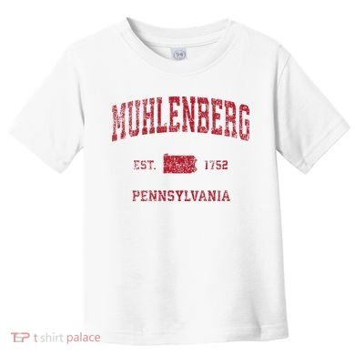 Muhlenberg Pennsylvania Pa Vintage Red Toddler T-Shirt