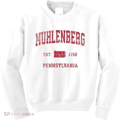 Muhlenberg Pennsylvania Pa Vintage Red Kids Sweatshirt