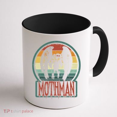 Moth Point Pleasant Retro Vintage Cryptid Cute Gift Coffee Mug back