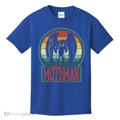 Moth Point Pleasant Retro Vintage Cryptid Cute Gift Kids T-Shirt