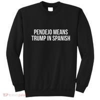 Mexican Protest Pendejo Means Trump In Spanish Sweatshirt thumb 0