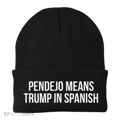 Mexican Protest Pendejo Means Trump In Spanish Beanie