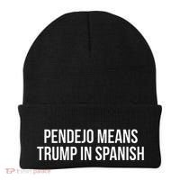 Mexican Protest Pendejo Means Trump In Spanish Beanie thumb 0