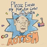 Marcus Pork Please Excuse My Poor Eye Contact IM Infected With Autism Tote Bag thumb 4