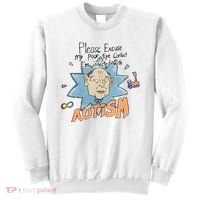 Marcus Pork Please Excuse My Poor Eye Contact IM Infected With Autism Sweatshirt thumb 0