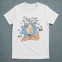 Marcus Pork Please Excuse My Poor Eye Contact IM Infected With Autism T-Shirt thumb 5