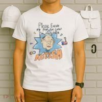 Marcus Pork Please Excuse My Poor Eye Contact IM Infected With Autism T-Shirt thumb 6
