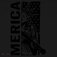 Merica Patriotic Pro Gun USA Liberty Lady 4th Of July Gun Toddler Hoodie thumb 2
